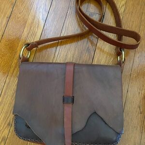 Brown Leather Crossbody Bag
